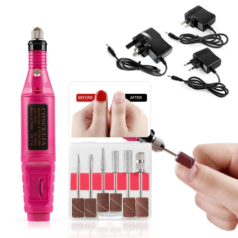 Comfortable Grip Professional Nail Drill , Nail Cleaner Tool Easy Use Power 15w