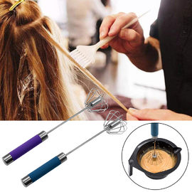 China Semi Automatic Hair Dye Accessories , Push Down Mixer Whisk Stainless Steel Material factory