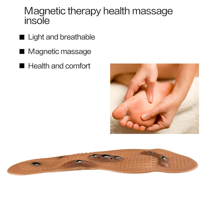 Pain Relief Magnetic Acupressure Insoles , Magnetic Shoe Pads Eliminate Foot Odors