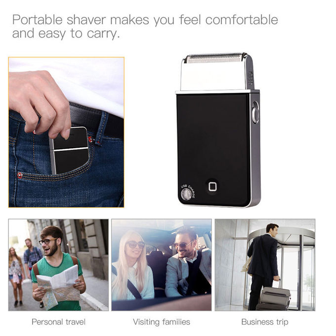 Portable Electric Shaving Machine Weight 92g Reciprocating Floating Single Head