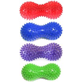 Peanut Shape Shiatsu Foot Massager Yoga Fitness Ball PVC Material Size 150 * 70 * 70 Mm