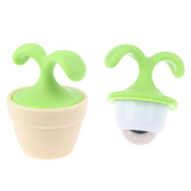 Roller Ball Handheld Body Massager Cute Mini Potted Plant Shaped 360 Degree Rotating