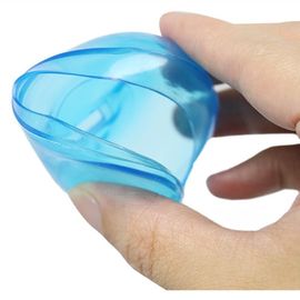 Protect Silicone Ear Covers , Blue Clear Silicone Ear For Personal Use / Hairdressing Salon