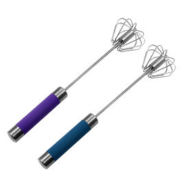 Semi Automatic Hair Dye Accessories , Push Down Mixer Whisk Stainless Steel Material