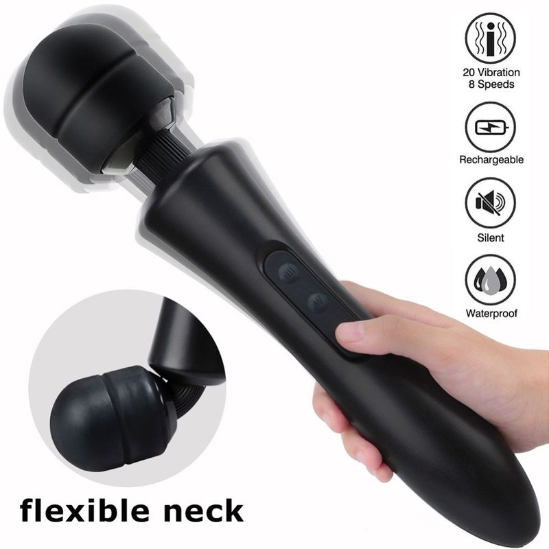 Black Muscle Fascia Massager / Sports Recovery Massagers With Powerful Quiet Motor
