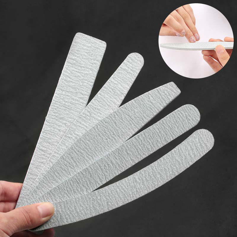 Grey Color Nail Care Tools Sandpaper Nail File Size 18 X 2 X 0.4cm For Finger Care
