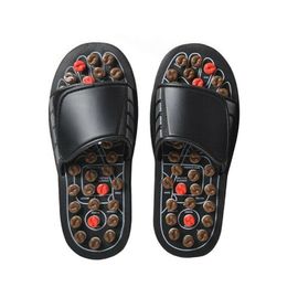 China Comfortable Acupressure Massage Slippers , Foot Massage Slippers Magic Paste Design factory