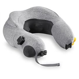 China Inflatable Travel Shiatsu Massage Pillow Convenient Folding 3 Level Kneading Massage factory