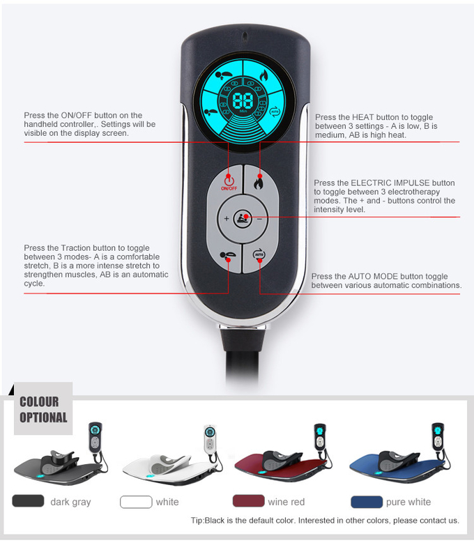 Electric Heated Neck Massager Voltage 12v With External Electrotherapy Pads