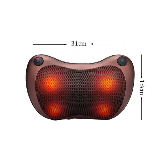 Vibrating Electric Back Massager / Shiatsu Massage Pillow Size 33 X 11 X 19cm