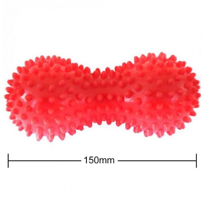 Peanut Shape Shiatsu Foot Massager Yoga Fitness Ball PVC Material Size 150 * 70 * 70 Mm