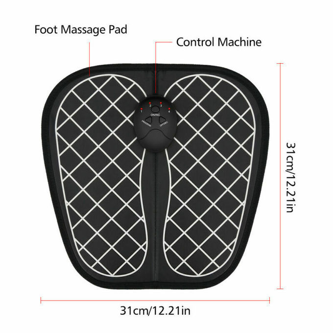 Rechargeable Foot Circulation Massager , Ems Foot Massage Pad 6 Mode 10 Intensity