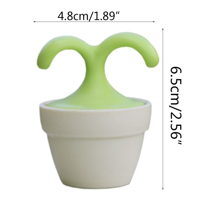 Roller Ball Handheld Body Massager Cute Mini Potted Plant Shaped 360 Degree Rotating