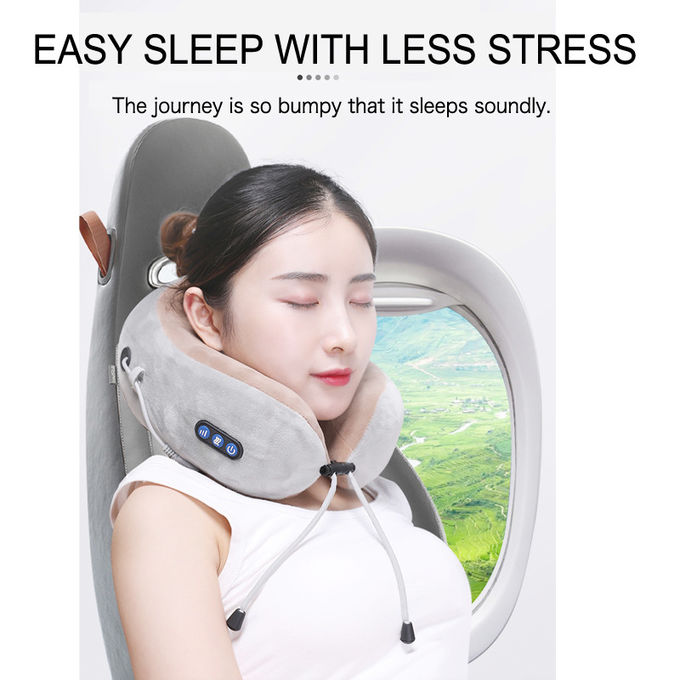 Portable U Shaped Neck Massager 180 Degree Free Opening Infrared Light Hot Compress
