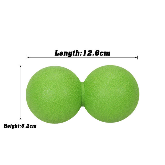 Weight 290g Sports Massage Ball , Peanut Lacrosse Ball Non Toxic Customized Logo