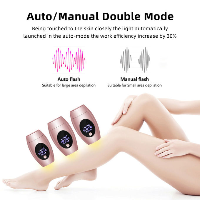 Convenient Permanent Hair Removal , Pulsed Light Epilator Two Operation Modes