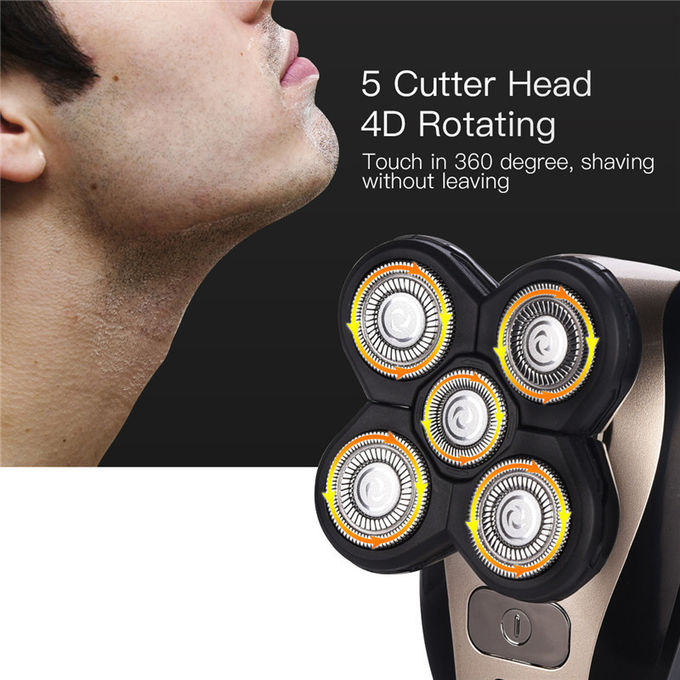 4d Rechargeable Electric Shaver Economic Practical With Five Independently Floating Heads