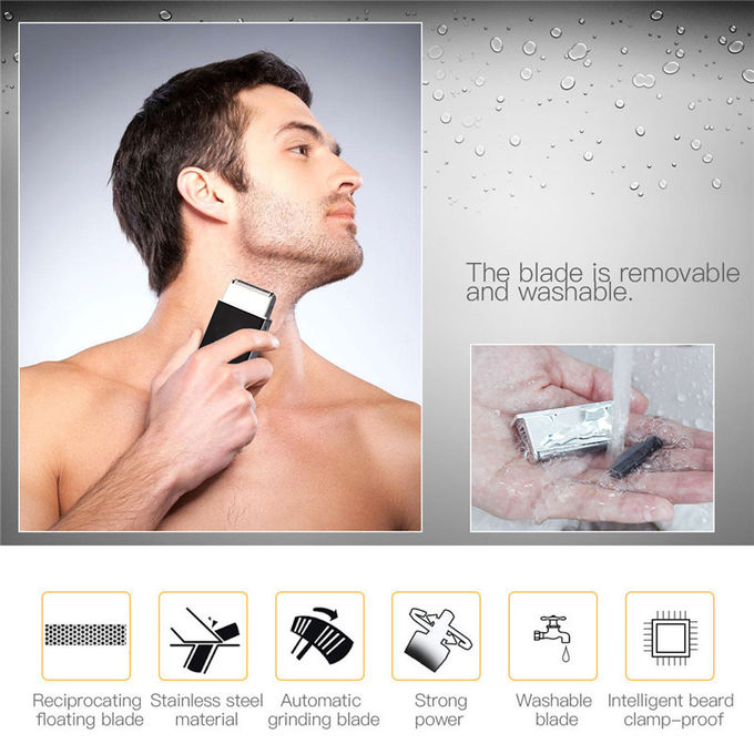 Portable Electric Shaving Machine Weight 92g Reciprocating Floating Single Head