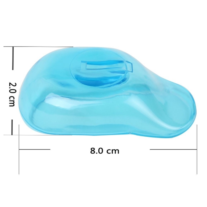 Protect Silicone Ear Covers , Blue Clear Silicone Ear For Personal Use / Hairdressing Salon