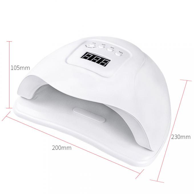 White Color Nail Care Tools / Nail Polish Lamp Energy Saving Environmental Protection